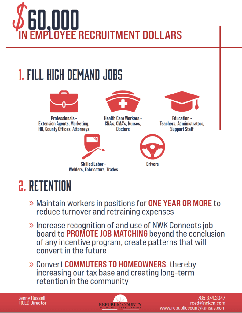 Republic County Kansas Recruitment Incentive Guide